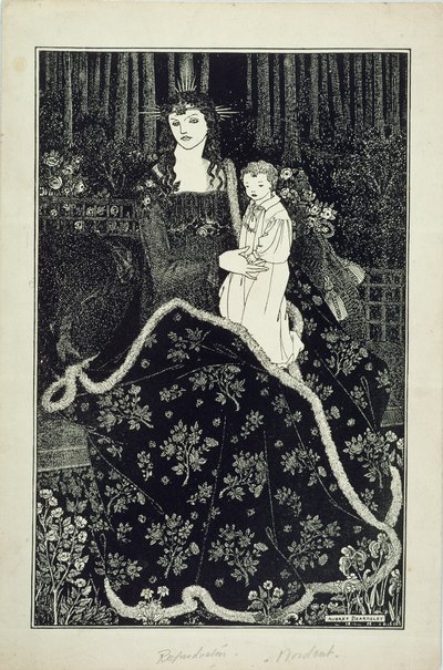 A large Christmas Card, 1895 by Aubrey Beardsley